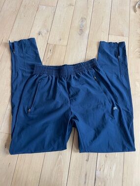 Russell Athletic Navy Blue Jogger Pants with Zipper Pockets